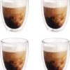 Merkloos 4x Dubbelwandige Koffiekopjes/theeglazen 350 Ml - Koken En Tafelen - Barista - Koffiekoppen/koffiemokken - Dubbelwandige Glazen -Merkloos Winkel 1016x1200 1