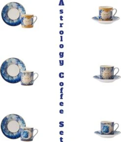 Karaca - Astrologisch Coffee Cup Set Voor 6 - Romantische Koffieliefhebbers - Espresso Mokken Set - Espresso Mok - Turkse Koffie - Valentijn Cadeau - Gift Box -Merkloos Winkel 1022x1200 3