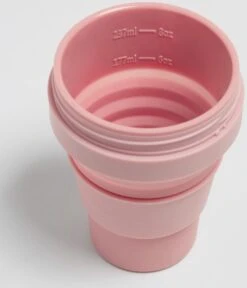 STOJO - Opvouwbare Beker - To Go - Roze - 237ml (8oz) - Herbruikbaar -Merkloos Winkel 1028x1200 3