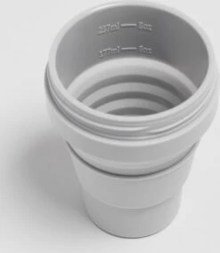 STOJO - Opvouwbare Beker - To Go - Grijs - 237ml - Herbruikbaar -Merkloos Winkel 1039x1200 7