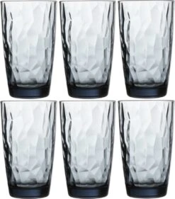 Bormioli Rocco Diamond Longdrinkglas - 47 Cl - Blauw - Set-6