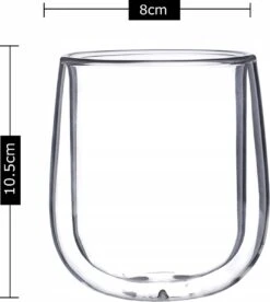 Luxe Dubbelwandige Koffieglazen - Cappuccino Glazen - Dubbelwandige Theeglazen - 350 ML - 4 Stuks -Merkloos Winkel 1073x1200 3