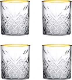 Pasabahce Tumbler Met Gouden Rand Timeless 35.5 Cl - Transparant Goud 4 Stuk(s) -Merkloos Winkel 1075x1200 8