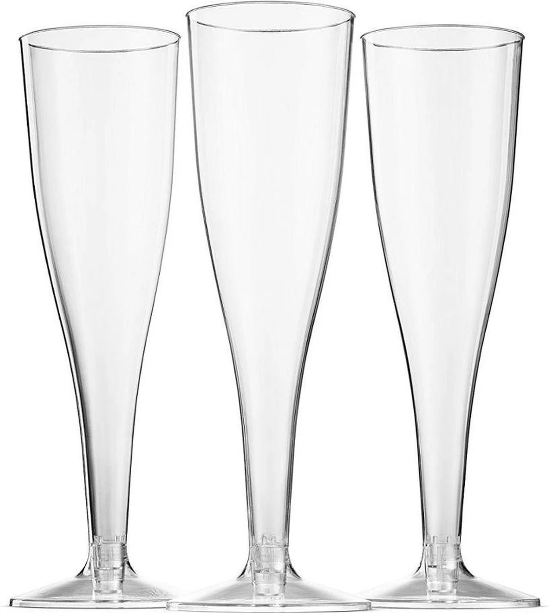 Champagneglazen - 30 Stuk(s) - 135ml - Chique - Plastic - Glazen - Transparant - Kunststof - Kerst Servies 5 Champagneglazen - 30 Stuk(s) - 135ml - Chique - Plastic - Glazen - Transparant - Kunststof - Kerst Servies - Afbeelding 3