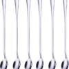 Somstyle Lange Lepels Set 19.5 CM Geschikt Voor Dessert, Latte Macchiato, Yoghurt, Cocktail Of Koffie - 6 Stuks - RVS - Zilver -Merkloos Winkel 1093x1200