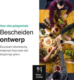 Vivid Green Bestekset (36-delig) - Bestek Set 6 Persoons - Lepels, Messen, Vorken En Steakmessen - Vaatwasserbestendig - RVS -Merkloos Winkel 1111x1200 2