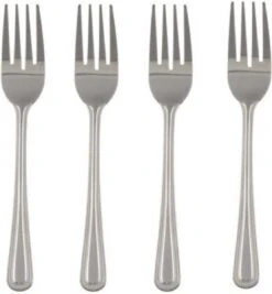 Merkloos 16x Gebaksvorkjes Van Metaal - Vorkjes Voor Gebak/taart - Gebaksvorken/Taartvorkjes