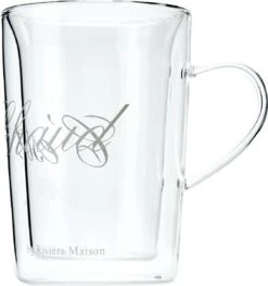 Riviera Maison Dubbelwandig Theeglas, Koffieglas Met Tekst - C'est Chaud Mug - Transparant - Glas 270 Ml - 1 Stuk -Merkloos Winkel 1129x1200 3
