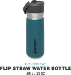 Stanley The IceFlow™ Flip Straw Water Bottle 0,65L - Thermosfles - Lagoon -Merkloos Winkel 1130x1200