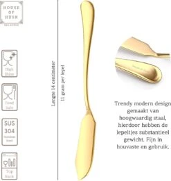 House Of Husk Botermesjes Set - Goud - RVS - Botermes - Smeermessen - Tapas Mesjes - 6 Stuks -Merkloos Winkel 1136x1200 2