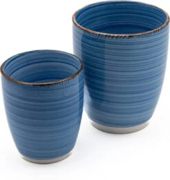 Koffiekopjes - Ocean Blue - Koffiebeker - Unieke Kleuren - Blauw - Set Van 12 Kopjes (ook Los Verkrijgbaar) - 160ML En 340ML - Porselein - Hip En Trendy -Merkloos Winkel 1137x1200 4