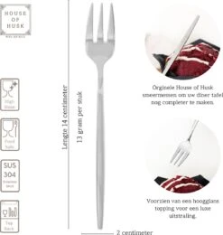 House Of Husk® Zilveren Gebaksvorkjes - Dessertvorken - Taartvorkjes - Cocktailvorken - Klein Vorkjes - 12 Stuks - RVS - 14cm -Merkloos Winkel 1142x1200 2