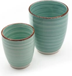 Koffiekopjes - Ocean Blue - Koffiebeker - Unieke Kleuren - Blauw - Set Van 12 Kopjes (ook Los Verkrijgbaar) - 160ML En 340ML - Porselein - Hip En Trendy -Merkloos Winkel 1142x1200 8