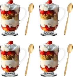 Latte Macchiato Glazen - Koffieglazen - Cappuccino Kop -310ML - + Gratis Lepels - 4x -Merkloos Winkel 1146x1200 5