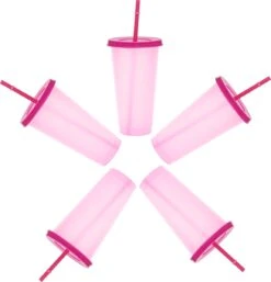 Herbruikbare Bekers Met Rietje En Deksel Van Plastic – Starbucks Design – Drinkbekers Met Rietje – Kleur Veranderende Beker – 5 Pack -Merkloos Winkel 1155x1200 7