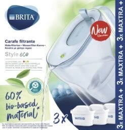 BRITA Waterfilterbundel Style Eco Cool Powder Blue + 3 MAXTRA+ Filterpatronen -Merkloos Winkel 1156x1200 4