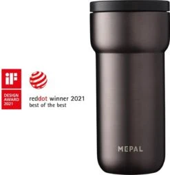 Mepal Isoleerbeker Ellipse 375 Ml – Houdt Je Drankje 4 Uur Warm En 8 Uur Koud – Titanium – Koffiebeker To Go – Lekdicht – Thermosbeker -Merkloos Winkel 1162x1200 6