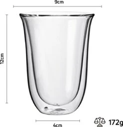 VDN Dubbelwandige Koffieglazen Theeglazen - 300 ML Mokken - Set Van 6 Handgeblazen Cappuccino Latte Macchiato Glazen Dubbelwandig -Merkloos Winkel 1164x1200