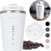 Triple J® Koffiebeker To Go - Thermosbeker - BPA & Lekvrij - 380ml - Wit -Merkloos Winkel 1172x1200 6