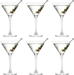 Libbey Martiniglazen Joya - 260 Ml / 26 Cl - 6 Stuks - Vaatwasserbestendig - Hoge Kwaliteit - Elegant Design - Perfect Voor Een Cocktailfeest Aan Huis