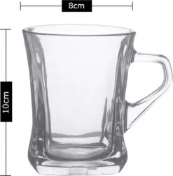 Luxe Latte Macchiato Glazen - Cappuccino Glazen - Koffieglazen - Theeglazen - 250 ML - 6 Stuks -Merkloos Winkel 1178x1200