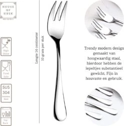 House Of Husk® Gebaksvorkjes - Dessertvorken - Taartvorkjes - Cocktailvorken - Klein Vorkjes - 12 Stuks - RVS - Zilver 9 House Of Husk® Gebaksvorkjes - Dessertvorken - Taartvorkjes - Cocktailvorken - Klein Vorkjes - 12 Stuks - RVS - Zilver -Merkloos Winkel 1179x1200 2