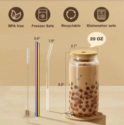 Bubble Tea Beker - Inclusief Stalen Bubble Tea Rietje - 0,5 L - Herbruikbaar - Boba -Merkloos Winkel 1186x1200 6