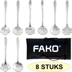 Fako Bijoux® - Bloemen Lepels Set - Theelepel / Koffielepel - 12cm - Zilver - 8 Stuks 12 Fako Bijoux® - Bloemen Lepels Set - Theelepel / Koffielepel - 12cm - Zilver - 8 Stuks -Merkloos Winkel 1187x1200 1