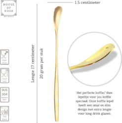 House Of Husk Latte Macchiato Lepels Set - Lange Theelepels - Koffielepels - Longdrinklepels - Barlepel - RVS - 6 Stuks - 17CM - Goud 9 House Of Husk Latte Macchiato Lepels Set - Lange Theelepels - Koffielepels - Longdrinklepels - Barlepel - RVS - 6 Stuks - 17CM - Goud -Merkloos Winkel 1188x1200 1