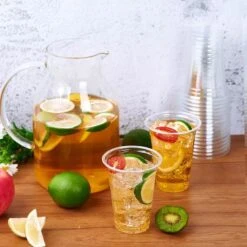 Bio Plastic Bekers - 140 Stuk(s) - 250 Ml - Transparant - Cups - Plastic Glazen - Kerst Servies -Merkloos Winkel 1198x1200 17