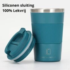 Castagnola Design RVS Koffiebeker To Go - Blauw - 380ml - Thermosbeker - Theebeker -Merkloos Winkel 1198x1200 23