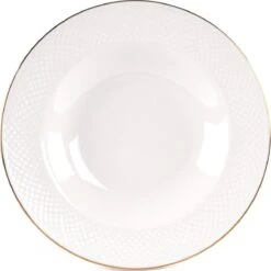 LeRijn® Serviesset Deventer 8 Persoons - 24 Delig - Licht Crème Wit Met Gouden Rand En Motief - Dinerborden - Soepborden - Dessertborden - Borden Servies - Bordenset -Merkloos Winkel 1198x1200 28