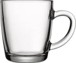 Pasabahce 55531 - Drinkglazen, Theeglas Met Handvat "Basic", Set Van 6