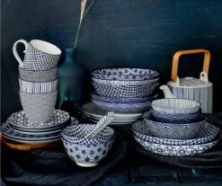 Tokyo Design Studio Nippon Blue Espresso Serviesset - 6 Personen - 18 Stuks - Porselein -Merkloos Winkel 1200x1005 6