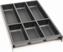 Culinorm Bestekbak - Besteklade - Incl. Antislipmat Met 1 Carbon Black Cassette - 53 Cm Breed X 47 Cm Diep -Merkloos Winkel 1200x1007