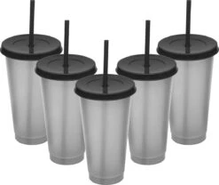 Herbruikbare Bekers Met Rietje En Deksel Van Plastic – Starbucks Design – Drinkbekers Met Rietje – Kleur Veranderende Beker -Merkloos Winkel 1200x1012 1