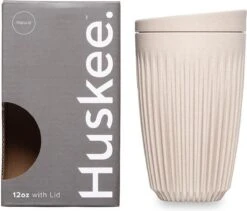 HuskeeCup & Deksel - Koffiebeker - Large - 12oz/36cl - Natural -Merkloos Winkel 1200x1024 2