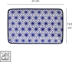 Tokyo Design Studio Nippon Blue Sushiserviesset - Porselein - 6 Delig - 2 Persoons -Merkloos Winkel 1200x1030 11