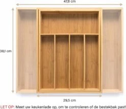 Budu Uitschuifbare Bamboe Bestekbak #38 (38 Cm Diep) - Bestekcassette Hout - Besteklade - 38 X 29,5 - 47,8 Cm - 5/7 Vakken 15 Budu Uitschuifbare Bamboe Bestekbak #38 (38 Cm Diep) - Bestekcassette Hout - Besteklade - 38 X 29,5 - 47,8 Cm - 5/7 Vakken -Merkloos Winkel 1200x1033 2