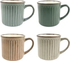 OTIX Koffiekopjes - Met Oor - Set Van 4 - Aardewerk - 250 Ml 12 OTIX Koffiekopjes - Met Oor - Set Van 4 - Aardewerk - 250 Ml -Merkloos Winkel 1200x1042 4