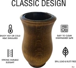 Borvat® | Houten Mate Gourd Cup, Yerba Mate Kalebas, Mate, Bombilla, Yerba Mate Cup -Merkloos Winkel 1200x1062 2