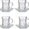 Set Van 8x Stuks Marokkaanse Theeglazen Inclusief Schotel 125 Ml - Theekopjes/koffiekopjes Van Glas - Kop En Schotel Transparant -Merkloos Winkel 1200x1071 1