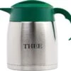 Isoleerkan EasyClean 1,2 Liter Rvs Met Opschrift THEE En Groen Kunststof Dop En Handgreep -Merkloos Winkel 1200x1084