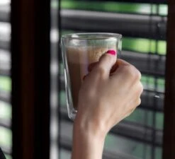 Florina Dubbelwandige Koffieglazen Of Theeglazen Met Oor 340 ML - Set Van 2 - Gehard Glas -Merkloos Winkel 1200x1091 4