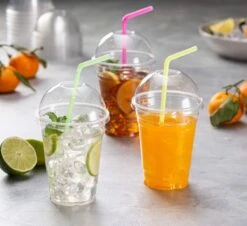 Smoothie Bekers - 100 Stuk(s) - 300 Ml - To Go - Incl Open Deksel - Transparant - Royal WM - Kerst Servies -Merkloos Winkel 1200x1099 3