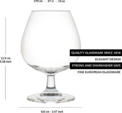 Libbey Borrelglas Venya Brandy - 370 Ml / 37 Cl - 6 Stuks - Cognacglas - Vaatwasserbestendig - Hoge Kwaliteit -Merkloos Winkel 1200x1106 3