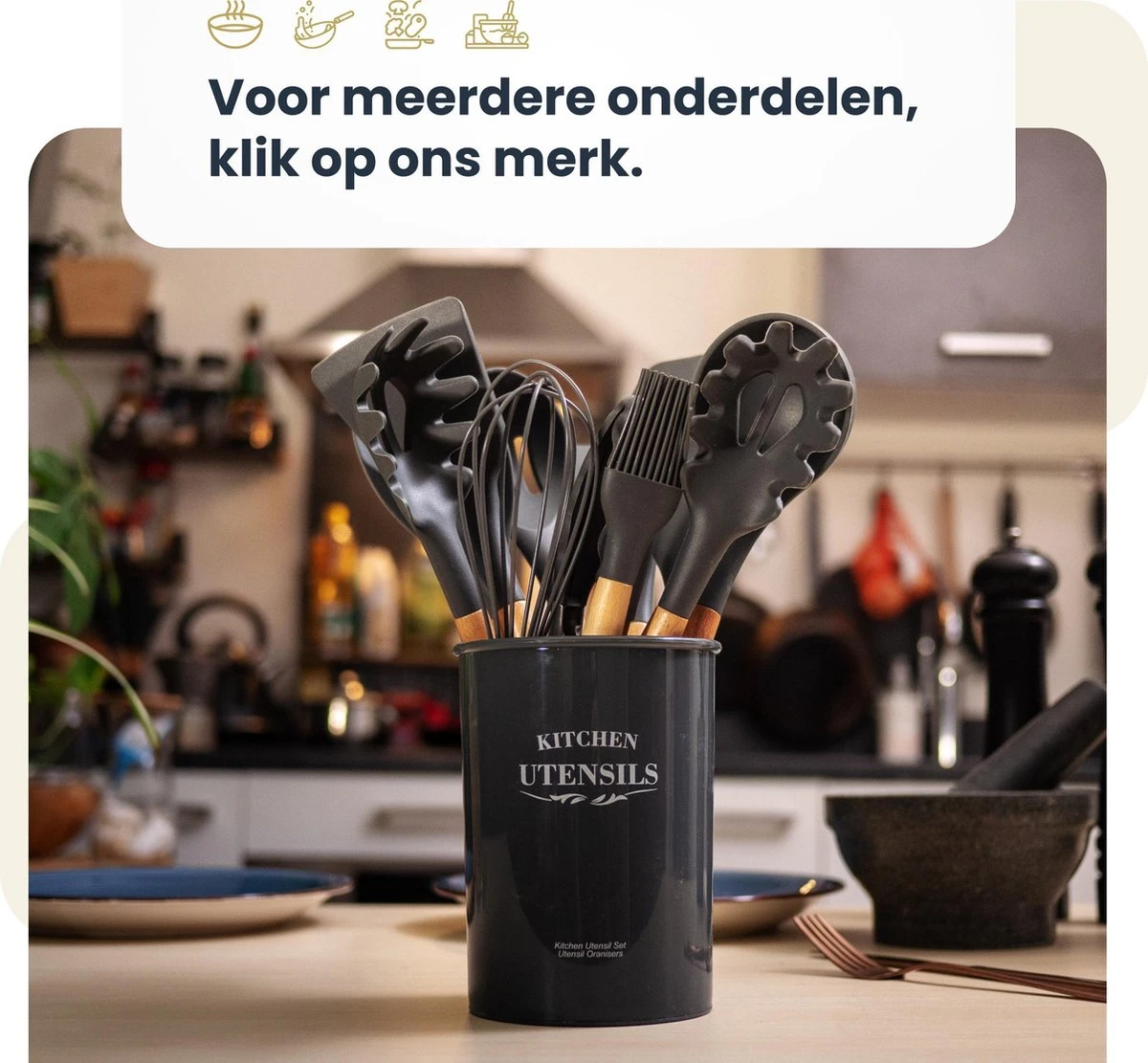 Hescom Siliconen Gesloten Opscheplepel Met Anti-aanbaklaag - Keukengerei Met Ergonomisch Design - Hittebestendige Serveerlepel - Vaatwasservriendelijk 9 Hescom Siliconen Gesloten Opscheplepel Met Anti-aanbaklaag - Keukengerei Met Ergonomisch Design - Hittebestendige Serveerlepel - Vaatwasservriendelijk - Afbeelding 7