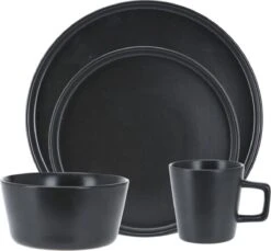 Homecookingchef Serviesset - Mat Zwart - 16-delig - Sterk Aardewerk -Merkloos Winkel 1200x1111 16