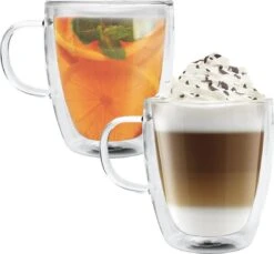 Dubbelwandige Glazen Met Oortje - Set Van 6 X 350 Ml - Thermoglazen - Glazen Voor Thee, Koffie, Latte Macchiato En Cappuccino -Merkloos Winkel 1200x1114 2