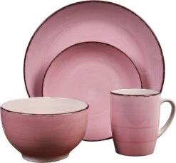 Excellent Houseware Excellent Serviesset 16 Delig - Aardewerk - Roze -Merkloos Winkel 1200x1114 6